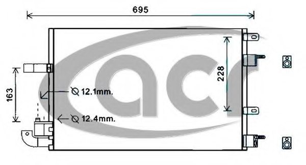 ACR 300694 Condenser, air conditioning